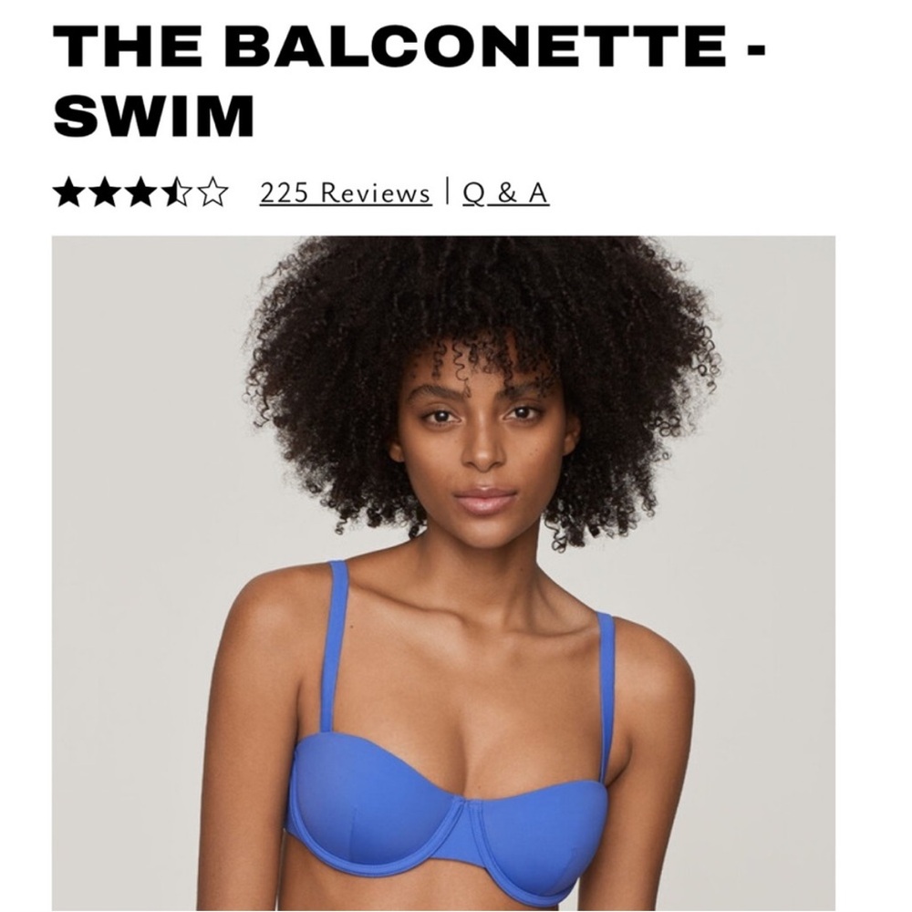 CUUP Blue Balconette Swim set